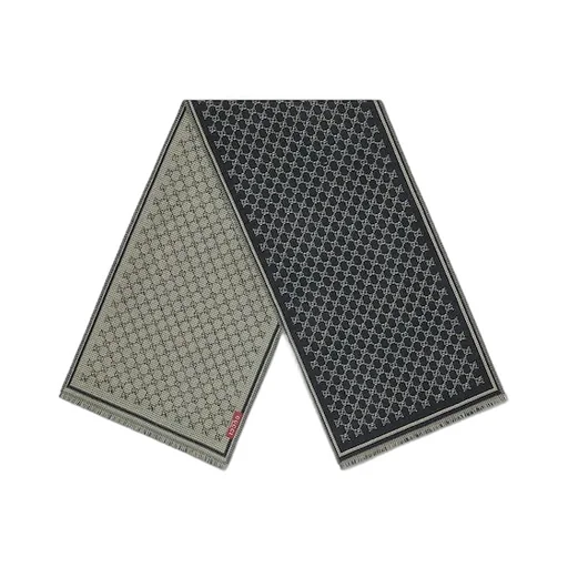 Gg Wool Jacquard Scarf