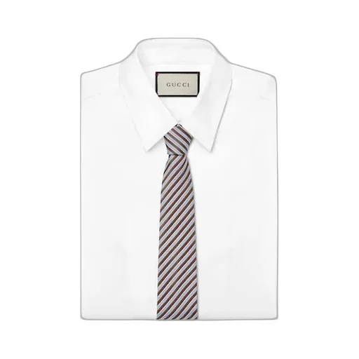 Striped Silk Jacquard Tie