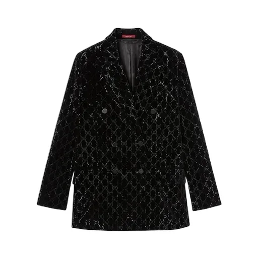 Embroidered Cotton Velvet Jacket