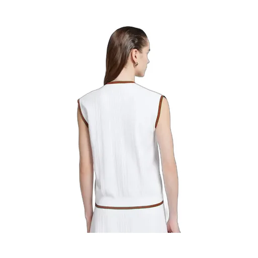 Vest Top With Web Trim