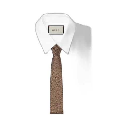 Horsebit Silk Jacquard Tie