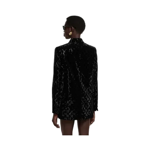Embroidered Cotton Velvet Jacket