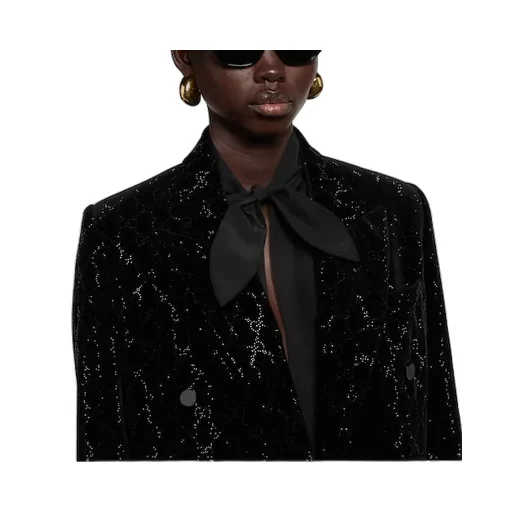 Embroidered Cotton Velvet Jacket