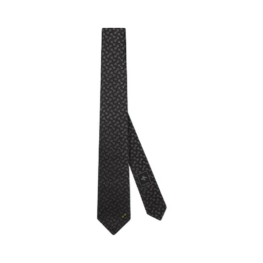 Horsebit Silk Jacquard Tie