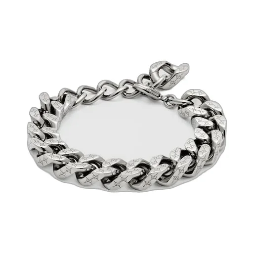 Gucci Signature Engraved Chain Bracelet