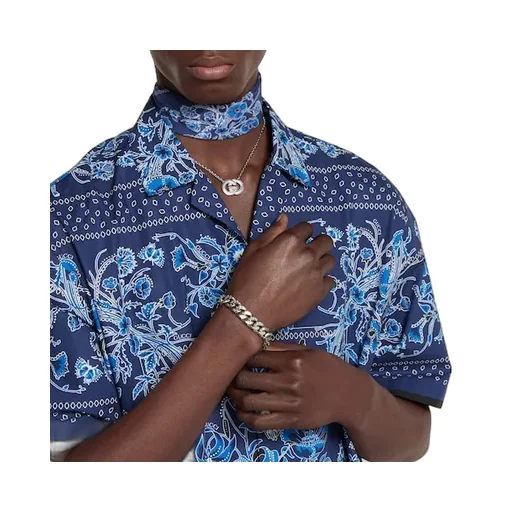 Gucci Signature Engraved Chain Bracelet