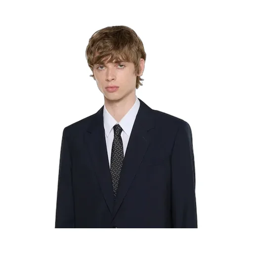 Horsebit Silk Jacquard Tie