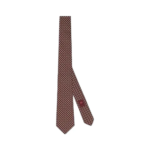 Horsebit Silk Jacquard Tie