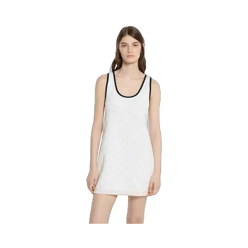 Gg Fine Cotton Jacquard Dress