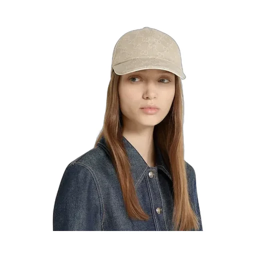 Gg Denim Baseball Hat With Horsebit