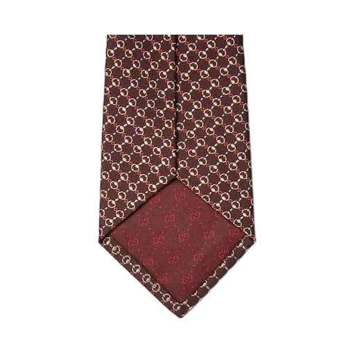 Horsebit Silk Jacquard Tie