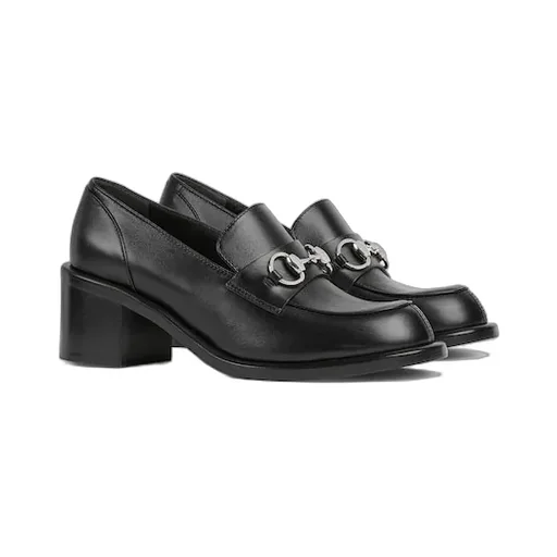 Heeled Loafer With Horsebit