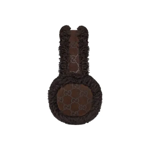 Gg Suede And Merino Wool Ear Muffs