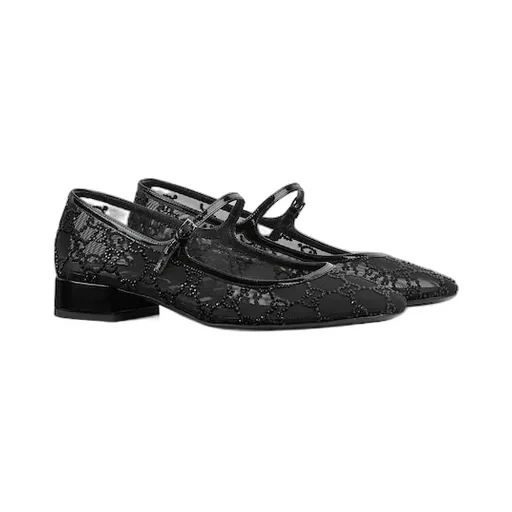 Gg Crystal Ballet Flat