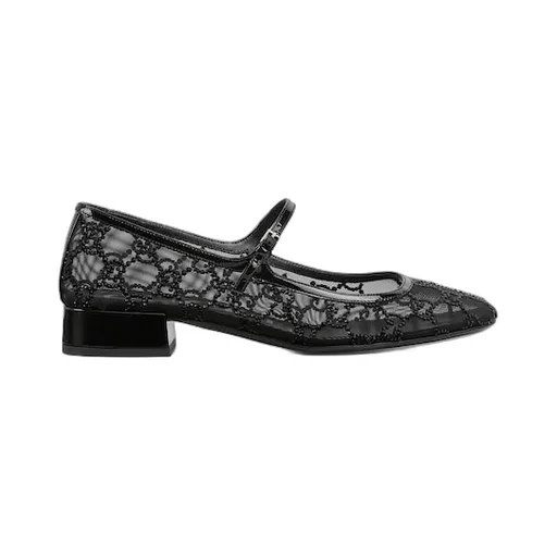 Gg Crystal Ballet Flat
