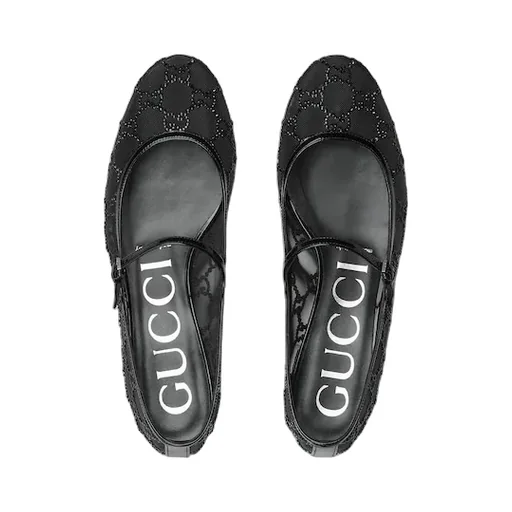Gg Crystal Ballet Flat