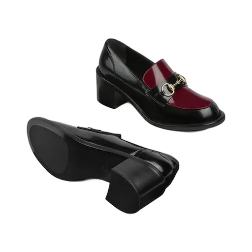 Heeled Loafer With Horsebit