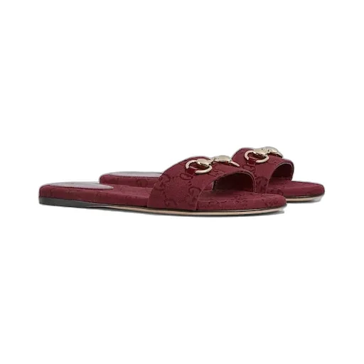 Slide Sandal With Horsebit