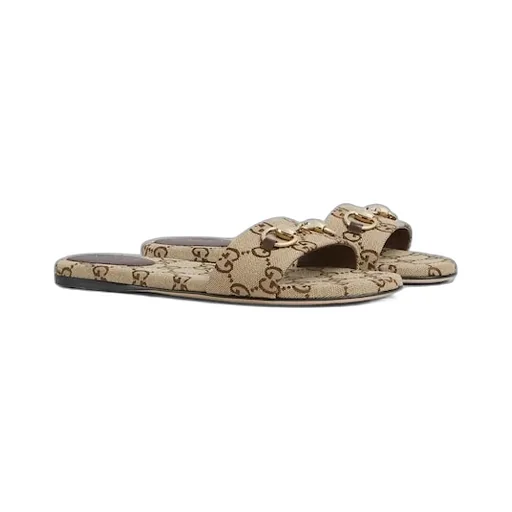 Slide Sandal With Horsebit