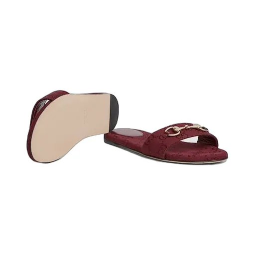 Slide Sandal With Horsebit