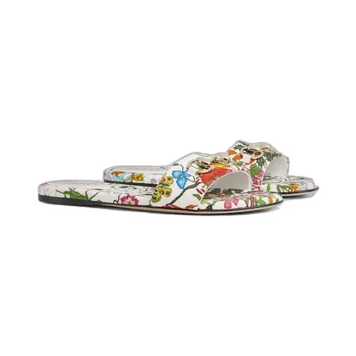 Slide Sandal With Horsebit