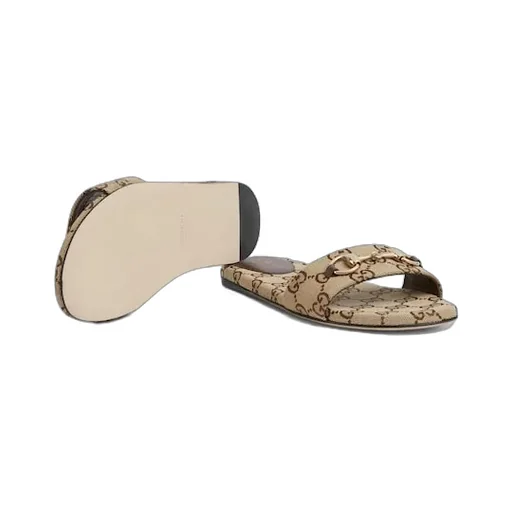 Slide Sandal With Horsebit