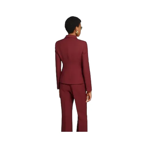 CrÊPe Wool Silk Jacket With Tiger