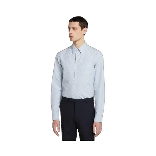 Striped Gg Cotton Jacquard Shirt