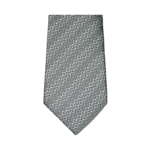 Horsebit Silk Jacquard Tie