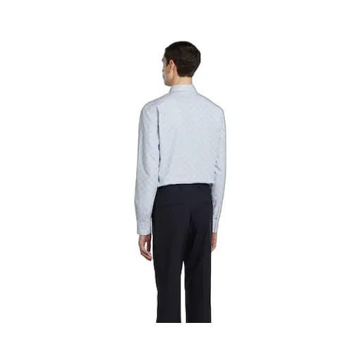 Striped Gg Cotton Jacquard Shirt