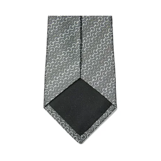 Horsebit Silk Jacquard Tie