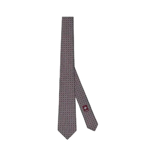 Horsebit Silk Jacquard Tie