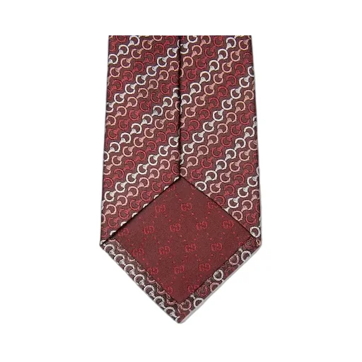 Horsebit Silk Jacquard Tie