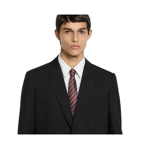Horsebit Silk Jacquard Tie