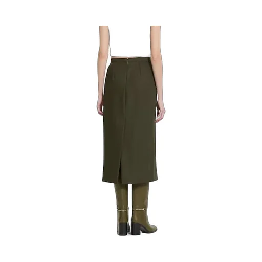 Wool Mohair Skirt With Embroidery