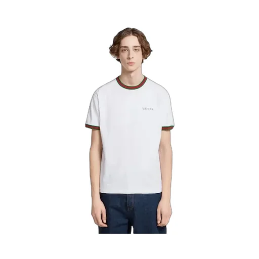 Cotton Jersey T-Shirt With Embroidery