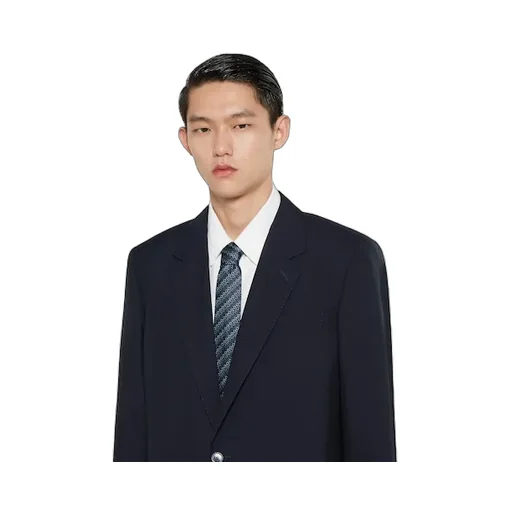 Horsebit Silk Jacquard Tie