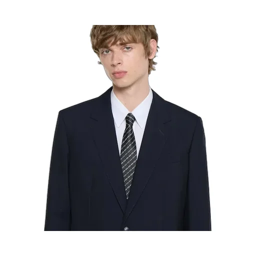 Horsebit Silk Jacquard Tie