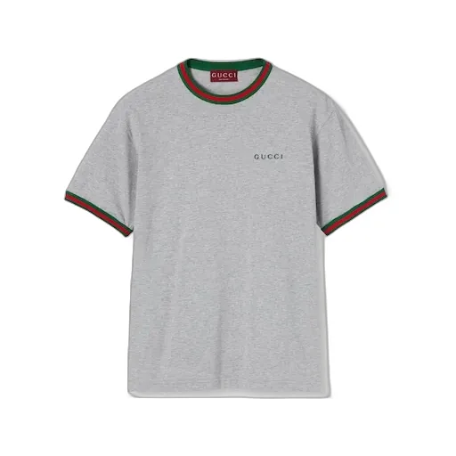 Cotton Jersey T-Shirt With Embroidery