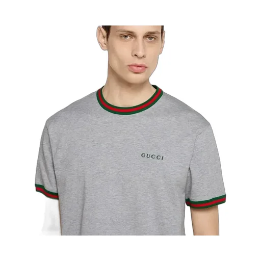 Cotton Jersey T-Shirt With Embroidery