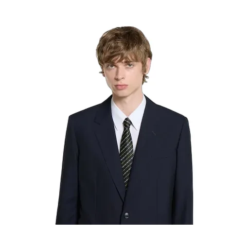 Horsebit Silk Jacquard Tie