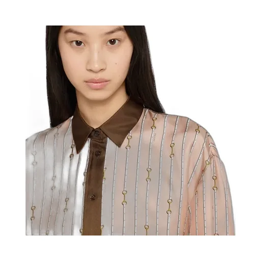 Printed Silk Twill Shirt