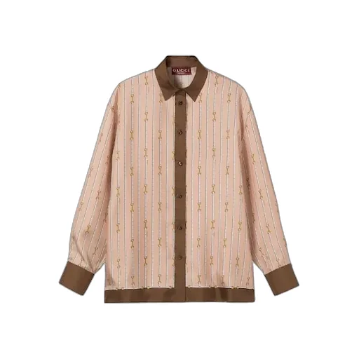 Printed Silk Twill Shirt