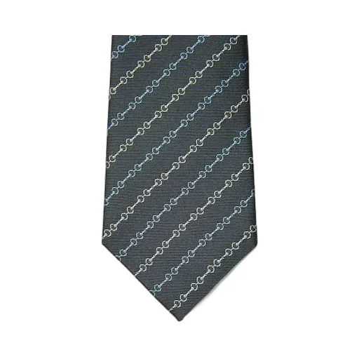 Horsebit Silk Jacquard Tie