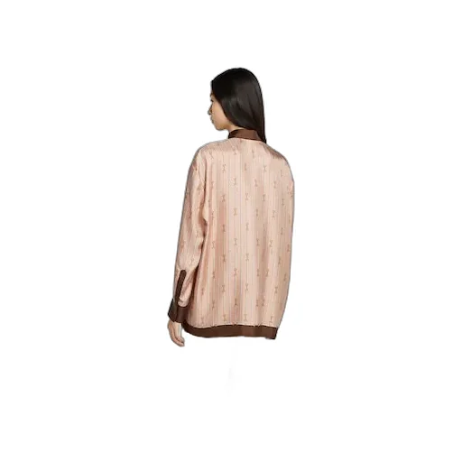 Printed Silk Twill Shirt