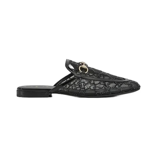 Gg Crystal Princetown Slipper
