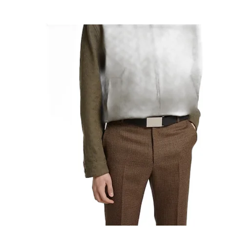 Belt With Rectangular Buckle