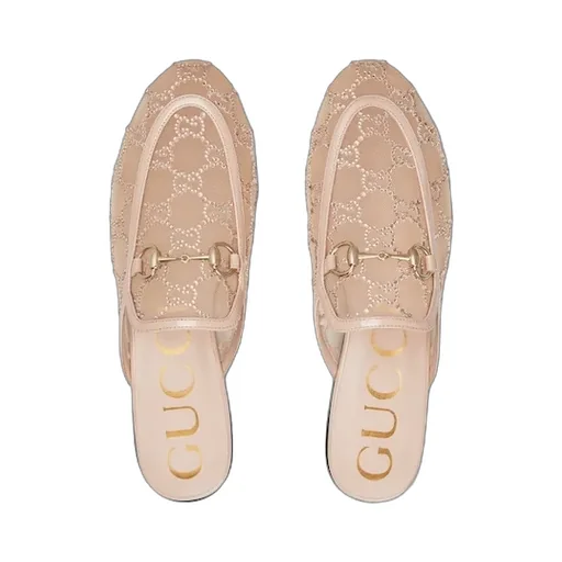 Gg Crystal Princetown Slipper