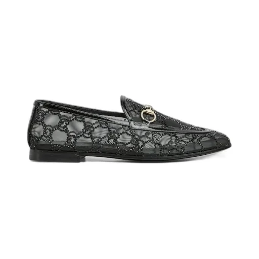 Gg Crystal Gucci Jordaan Loafer