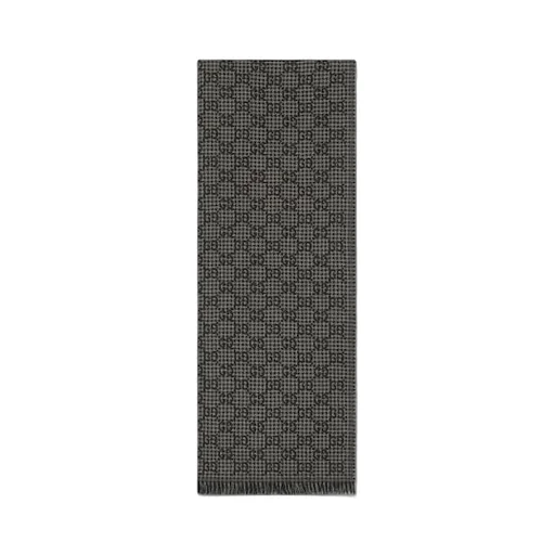 Gg Wool And Silk Jacquard Stole
